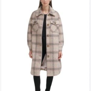 Double Pocket Button-Front Shirt Jacket